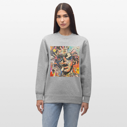 Cosmic Soul Groove, Ekologisk sweatshirt CHANGER unisex från Stanley/Stella - gråmelerad