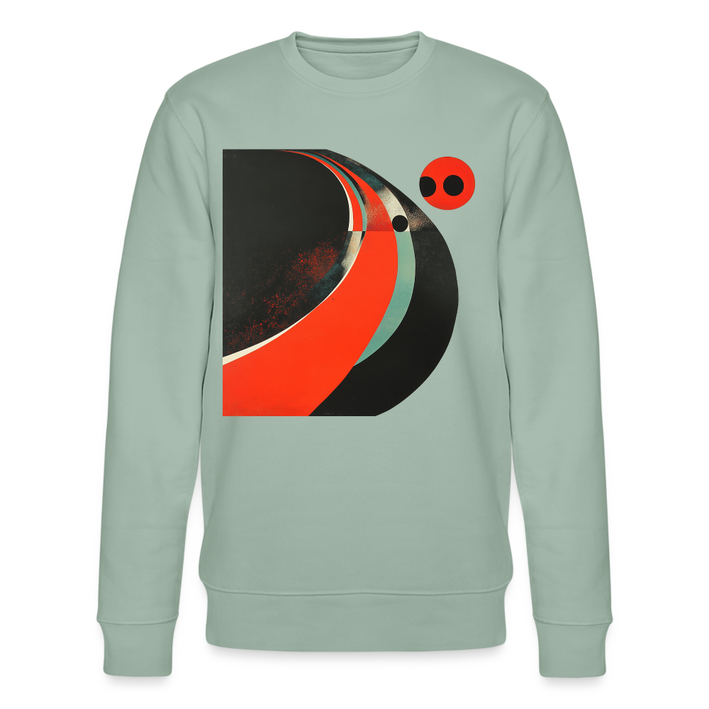 Distant Vinyl Dreams, Ekologisk sweatshirt CHANGER unisex från Stanley/Stella - ljus grågrön