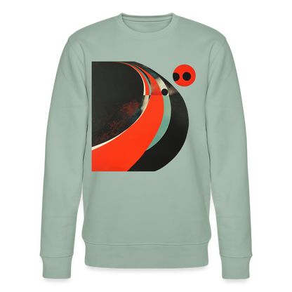 Distant Vinyl Dreams, Ekologisk sweatshirt CHANGER unisex från Stanley/Stella - ljus grågrön