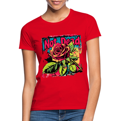 Den Eviga Rosen, T-shirt dam - röd