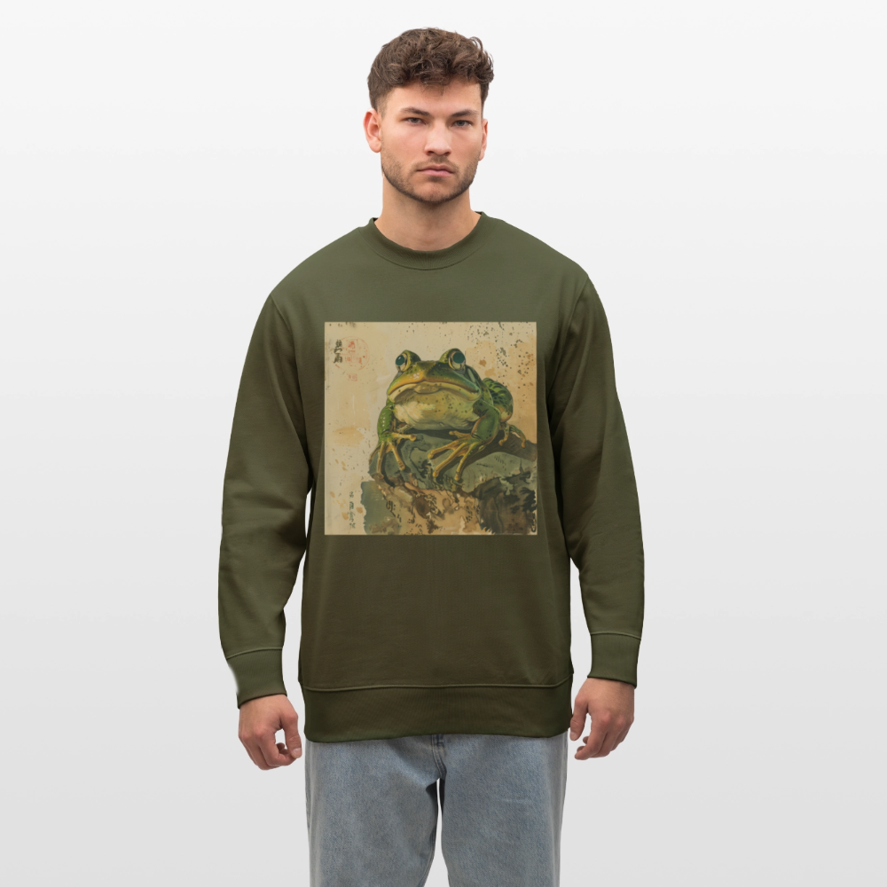 Grodan i Skymningen, Ekologisk sweatshirt CHANGER unisex från Stanley/Stella - kaki