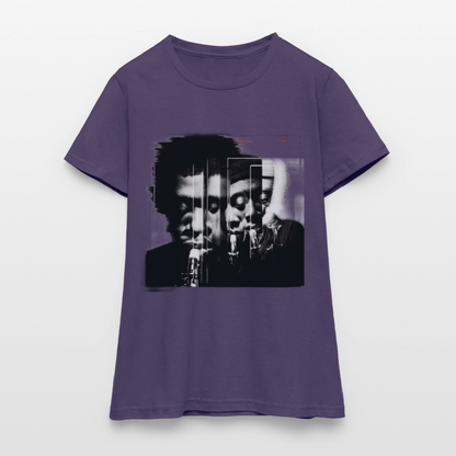 Between Breaths, T-shirt dam - mörklila