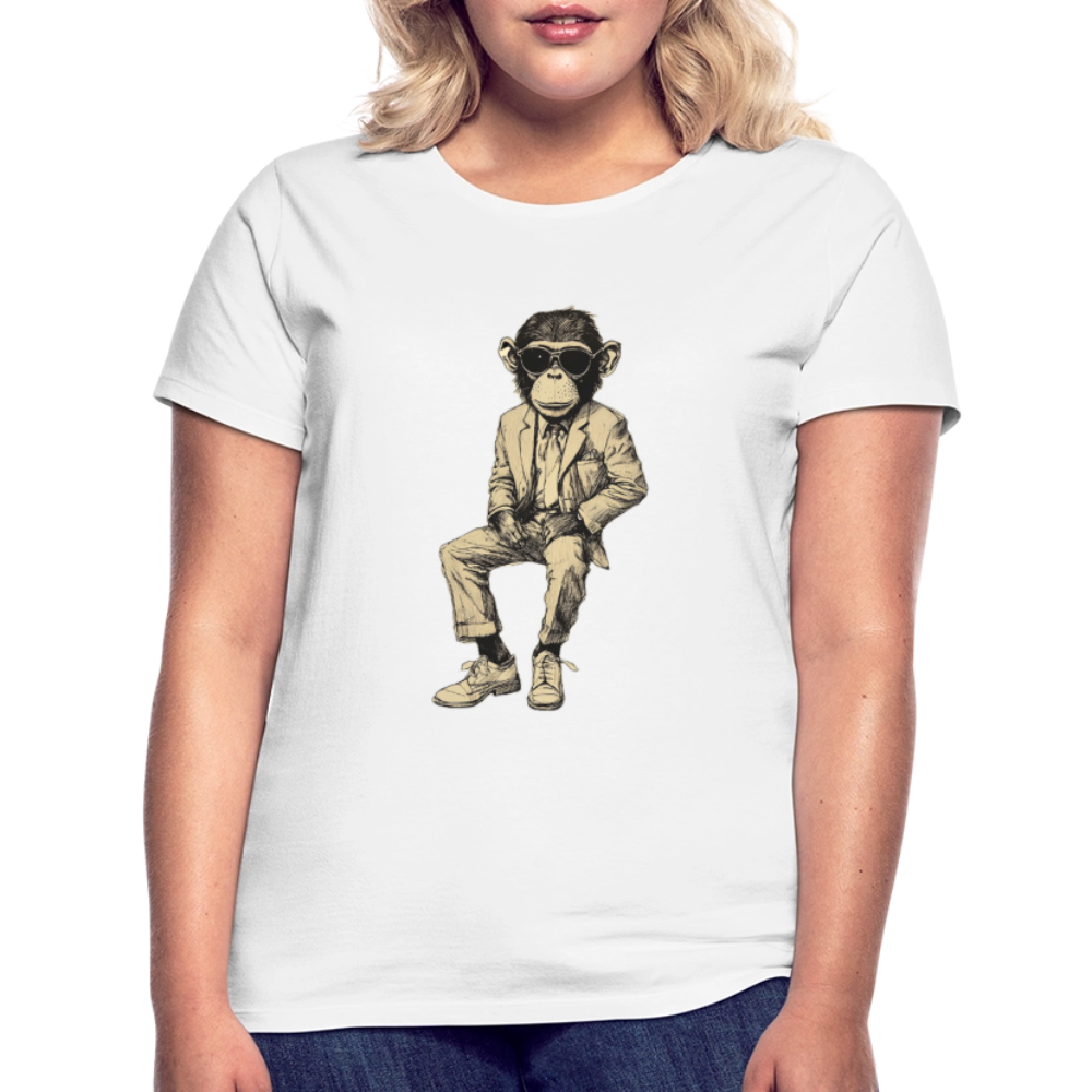 Mod Monkey, T-shirt dam - vit