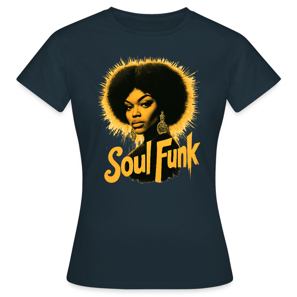 Soul Funk, T-shirt dam - marinblå