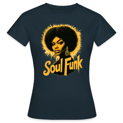 Soul Funk, T-shirt dam - marinblå
