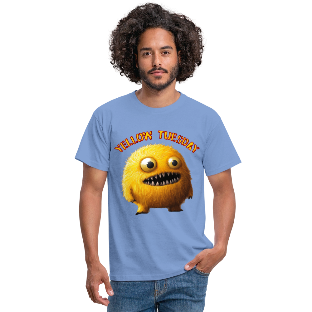 Yellow Tuesday – Funky, Not Blue, T-shirt herr - carolina blue