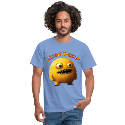 Yellow Tuesday – Funky, Not Blue, T-shirt herr - carolina blue