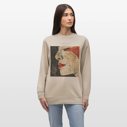 Doften av körsbärsblomning, Ekologisk sweatshirt CHANGER unisex från Stanley/Stella - beige