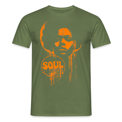 SOUL GLOW, T-shirt unisex - Militärgrön