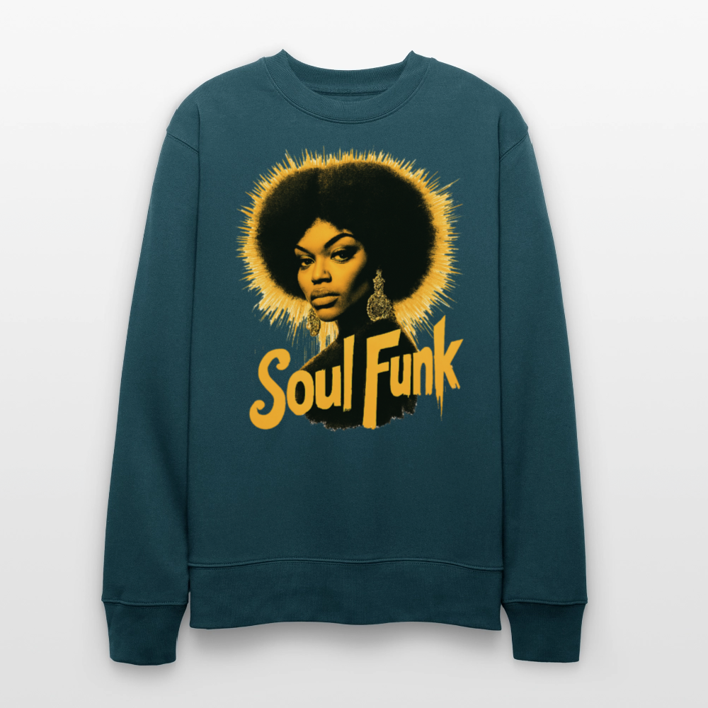Soul Funk, Ekologisk sweatshirt CHANGER unisex från Stanley/Stella - mörk petrol