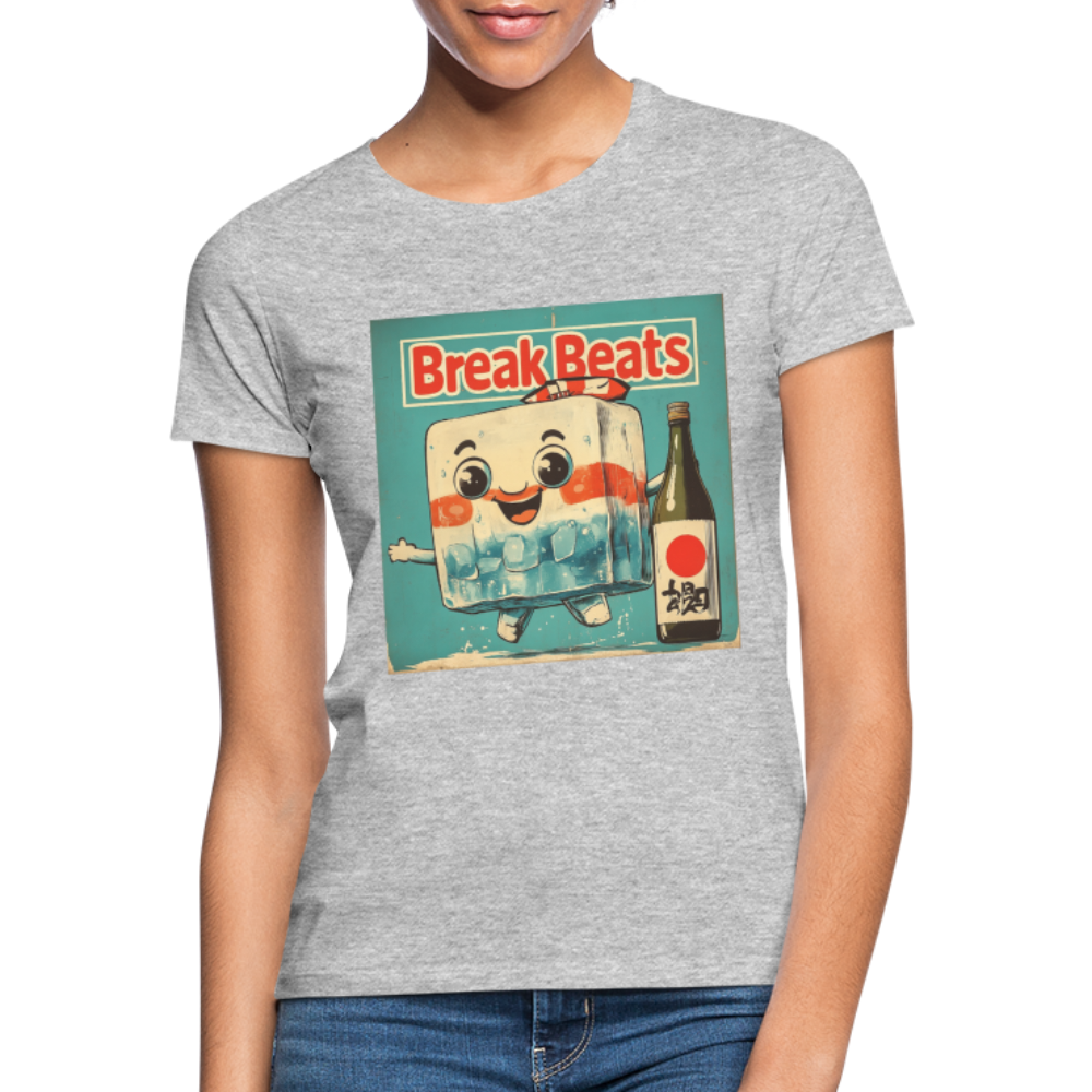 Nippon Break Beats, T-shirt dam - gråmelerad