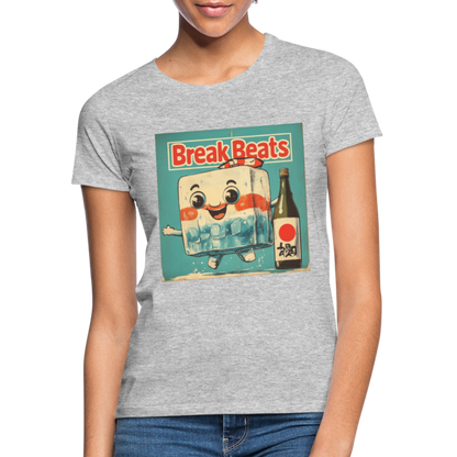 Nippon Break Beats, T-shirt dam - gråmelerad