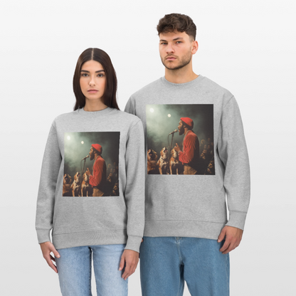 Howling at the Moon, Ekologisk sweatshirt CHANGER unisex från Stanley/Stella - gråmelerad