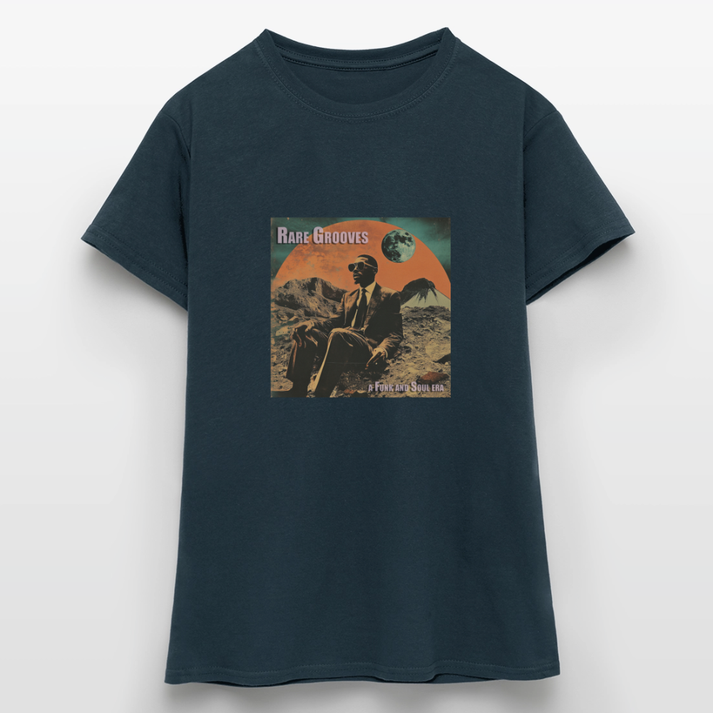 Vinylskatter: Att hitta sällsynta grooves, T-shirt dam - marinblå