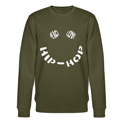 Peace, Love & Hip-Hop, Ekologisk sweatshirt CHANGER unisex från Stanley/Stella - kaki