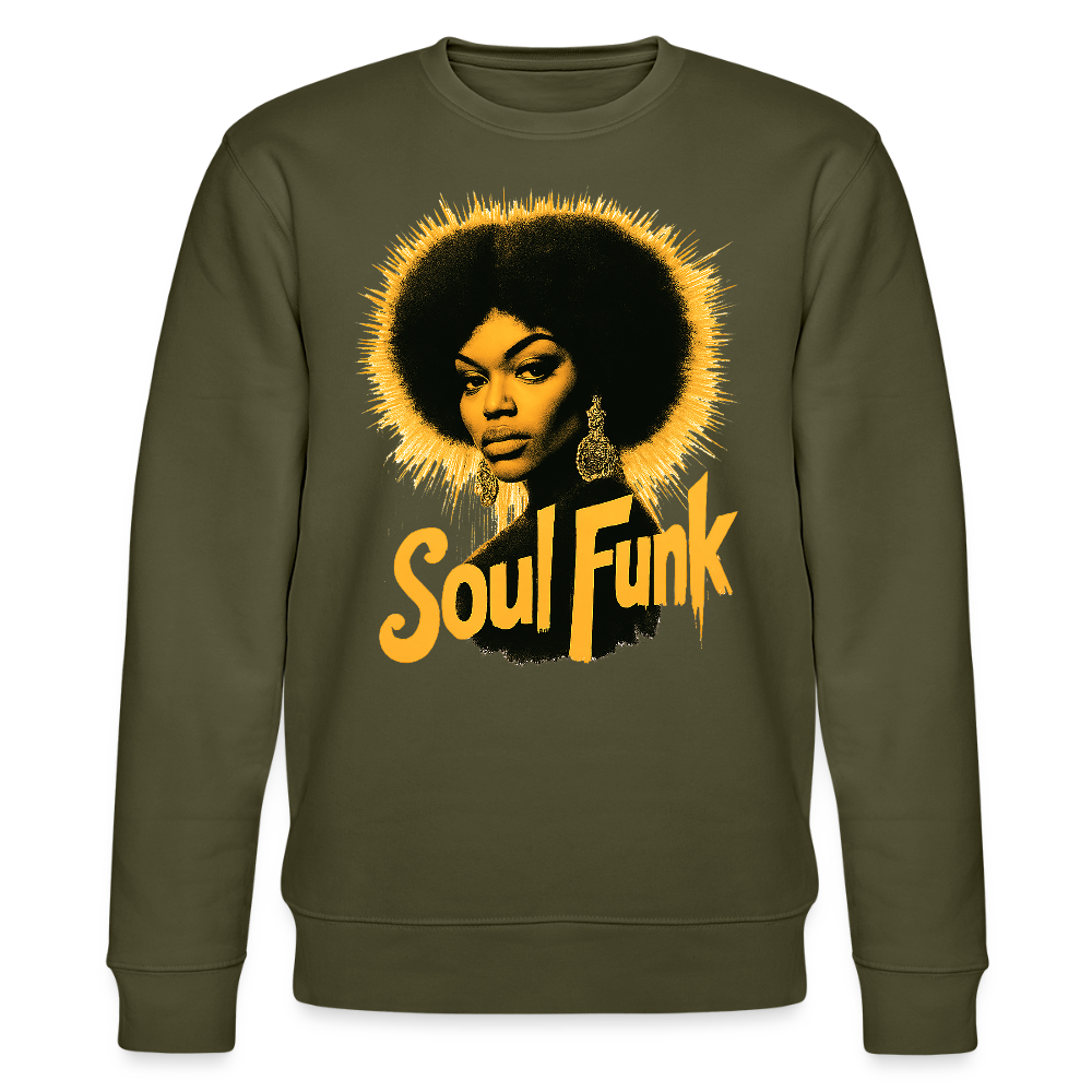 Soul Funk, Ekologisk sweatshirt CHANGER unisex från Stanley/Stella - kaki