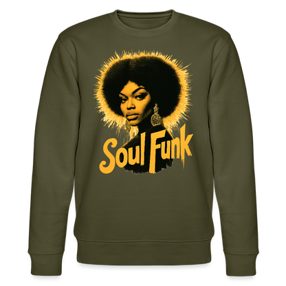 Soul Funk, Ekologisk sweatshirt CHANGER unisex från Stanley/Stella - kaki