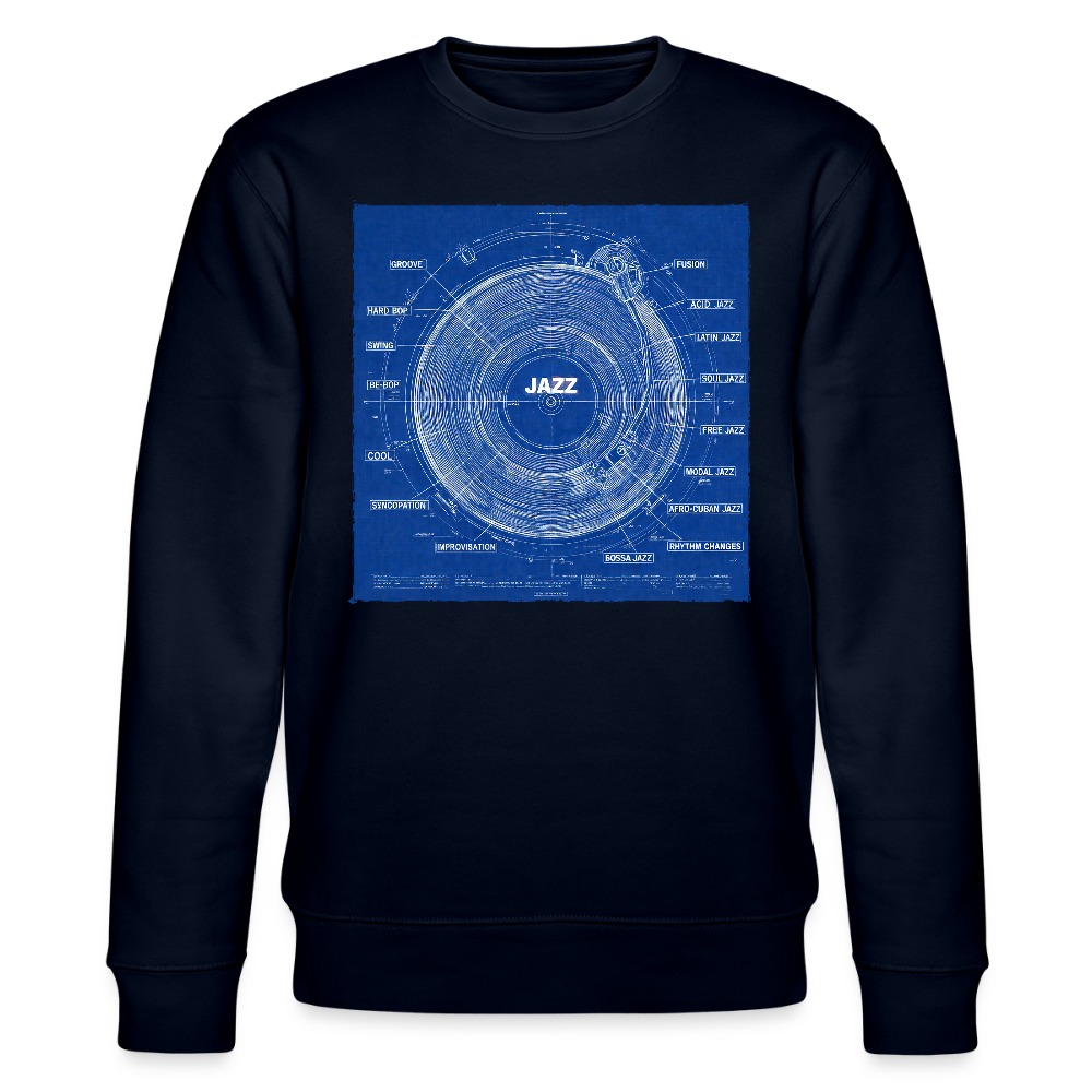 Kind of Blueprint, Ekologisk sweatshirt CHANGER unisex från Stanley/Stella - marinblått