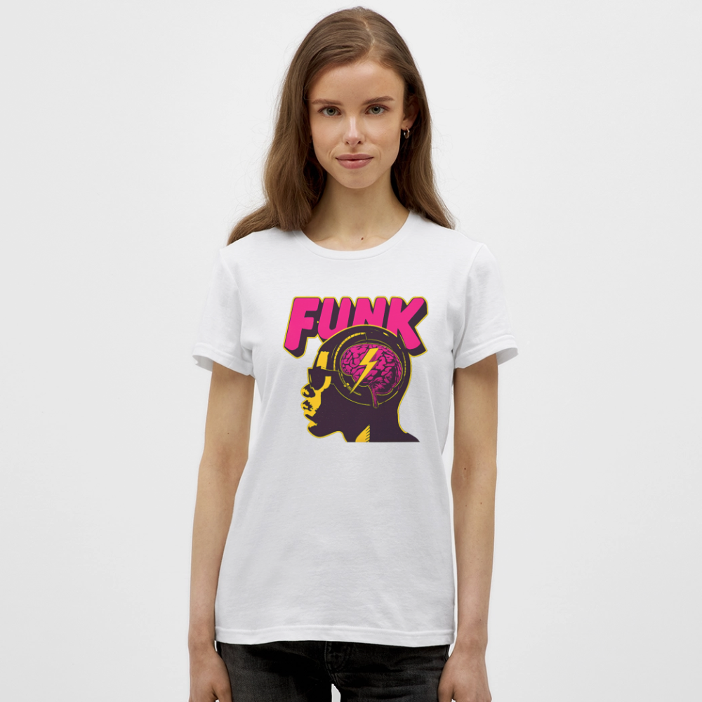 Funk Head, T-shirt dam - vit