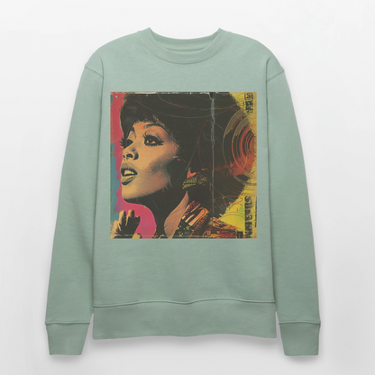 Luna Starfield poster 1963, Ekologisk sweatshirt CHANGER unisex från Stanley/Stella - ljus grågrön