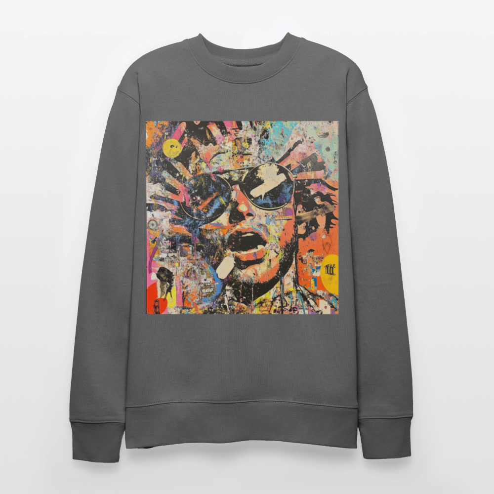 Cosmic Soul Groove, Ekologisk sweatshirt CHANGER unisex från Stanley/Stella - kolgrå