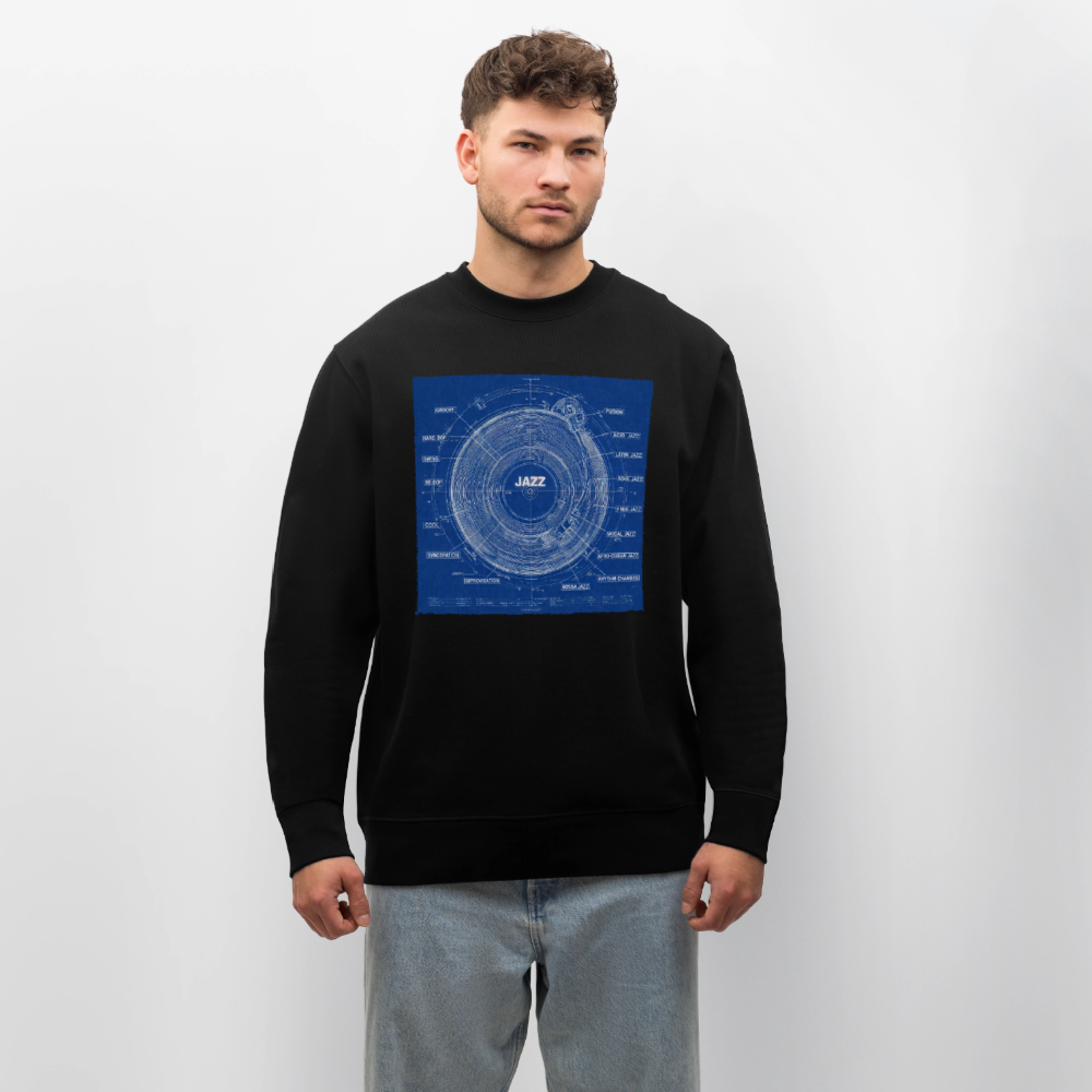 Kind of Blueprint, Ekologisk sweatshirt CHANGER unisex från Stanley/Stella - svart