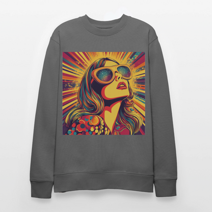 Disco Fever, Ekologisk sweatshirt CHANGER unisex från Stanley/Stella - kolgrå