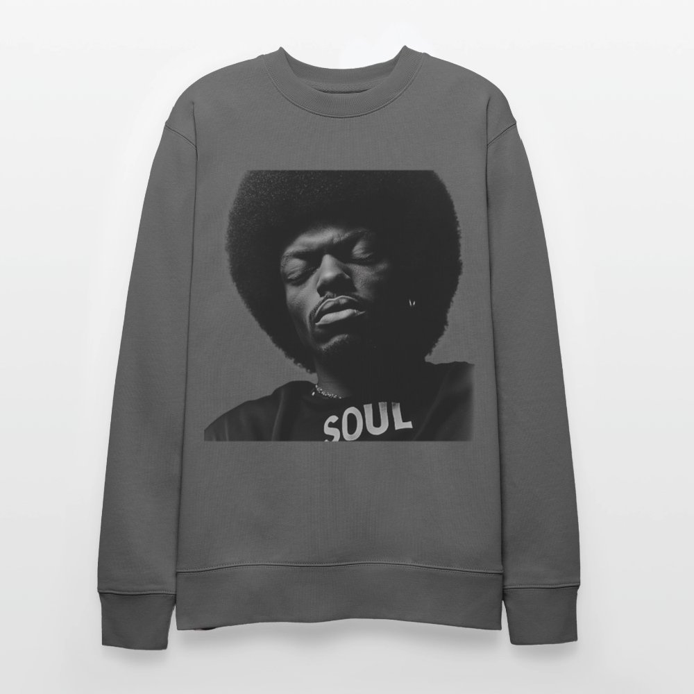 Where Soul Lives, Ekologisk sweatshirt CHANGER unisex från Stanley/Stella - kolgrå