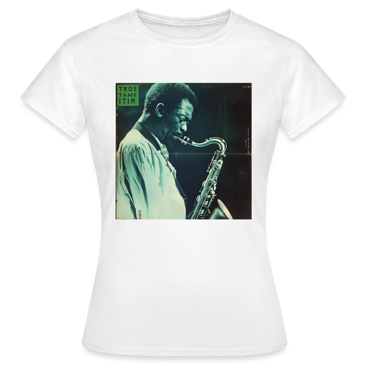 Gåtfull figur i jazzens underground, T-shirt dam - vit