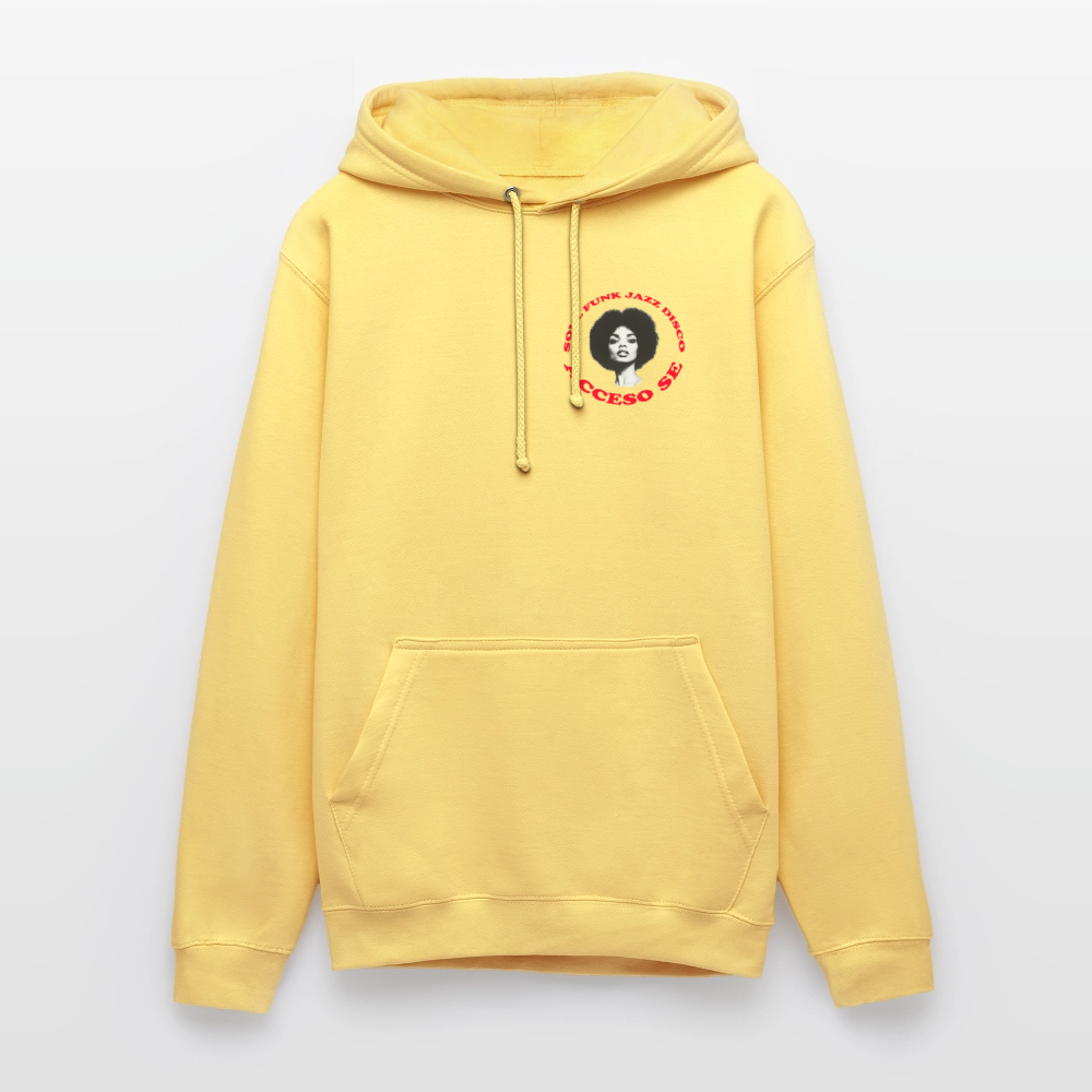 Where Music Lives – Powered by Acceso Family (small print), Luvtröja unisex - citrongul