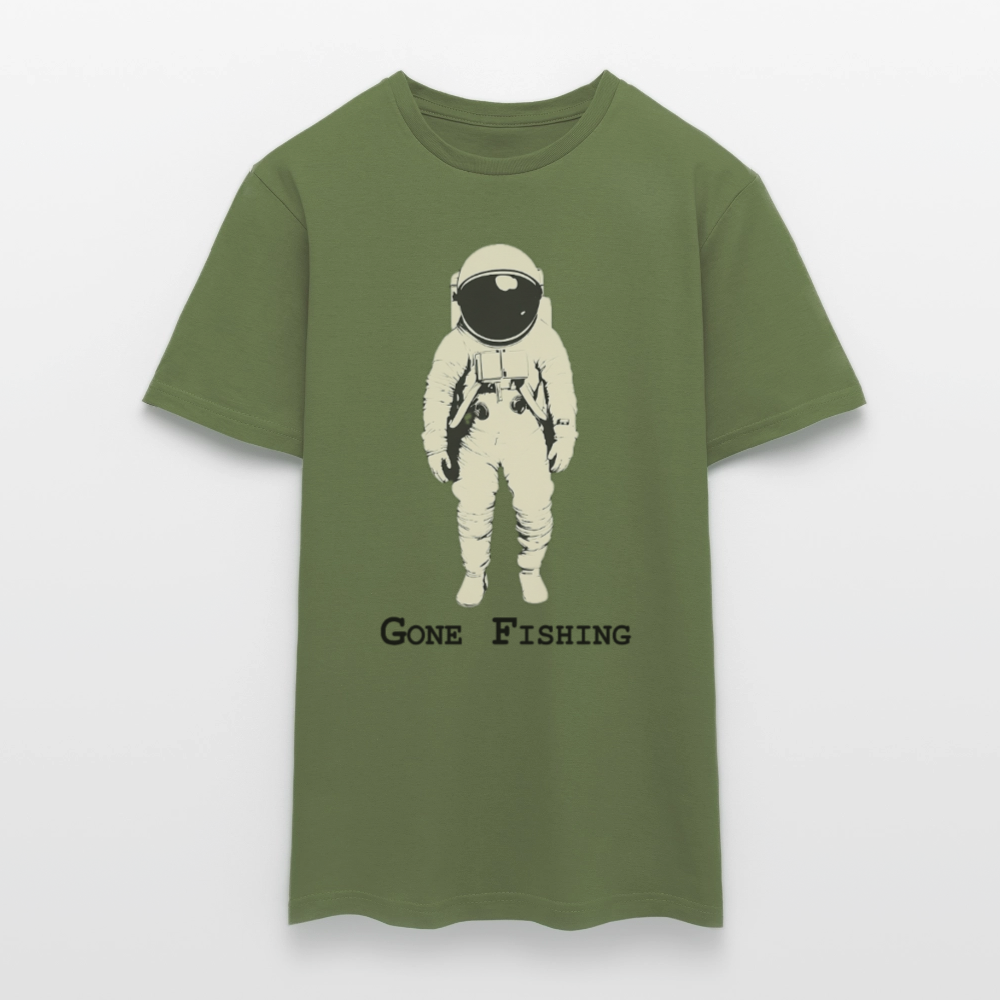 Drifting Beyond – Gone Fishing, T-shirt herr - Militärgrön