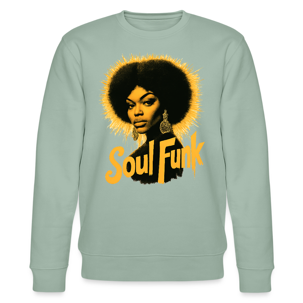 Soul Funk, Ekologisk sweatshirt CHANGER unisex från Stanley/Stella - ljus grågrön