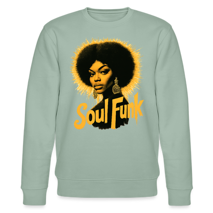 Soul Funk, Ekologisk sweatshirt CHANGER unisex från Stanley/Stella - ljus grågrön