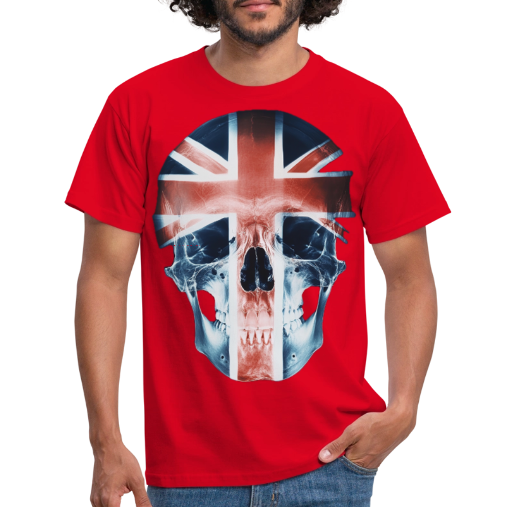 God Save the Skull, T-shirt herr - röd