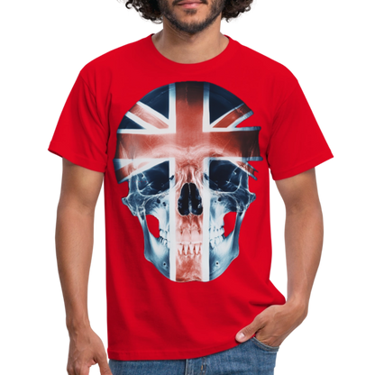 God Save the Skull, T-shirt herr - röd