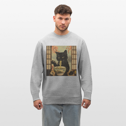 Ramenkatt, Ekologisk sweatshirt CHANGER unisex från Stanley/Stella - gråmelerad