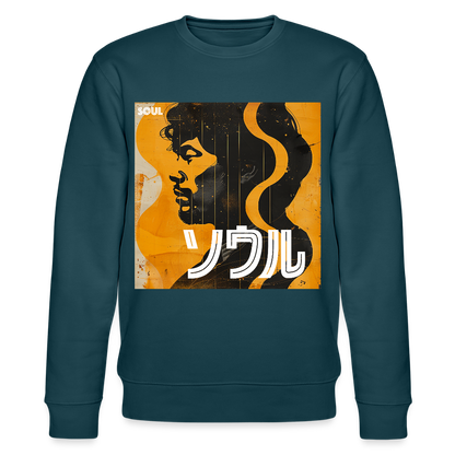 Nippon Grooves, Ekologisk sweatshirt CHANGER unisex från Stanley/Stella - mörk petrol