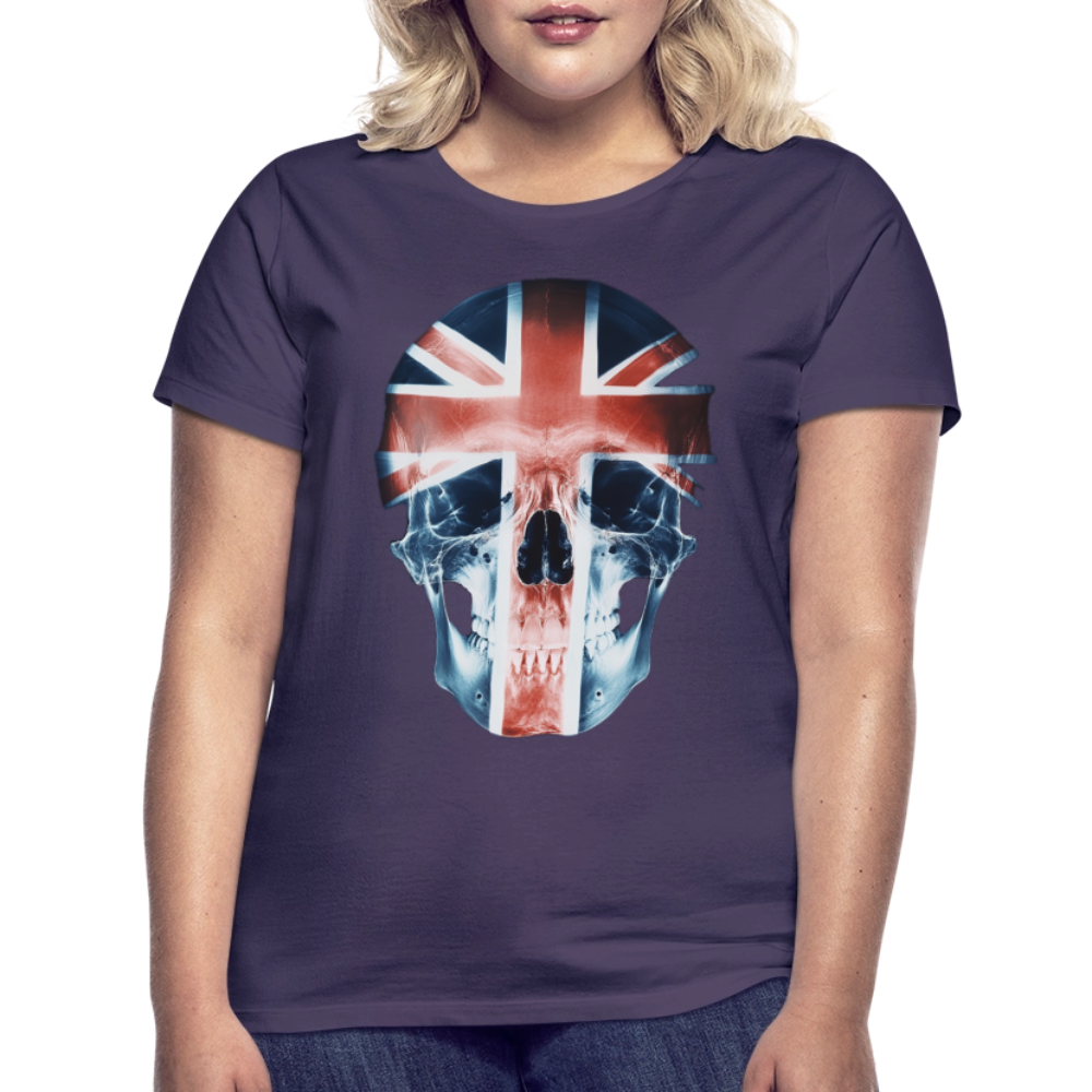 God Save the Skull, T-shirt dam - mörklila