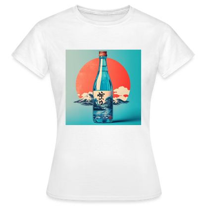 Stillhet i glas, T-shirt dam - vit