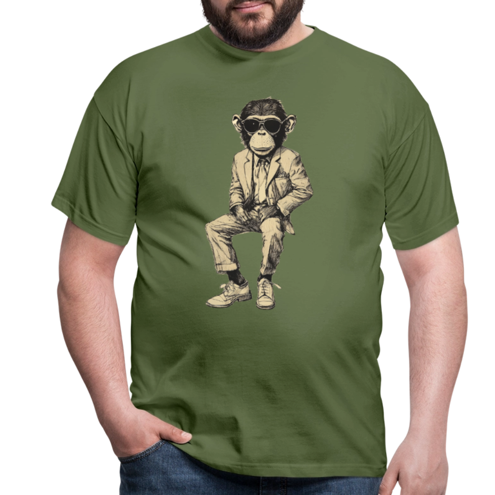 Mod Monkey, T-shirt herr - Militärgrön