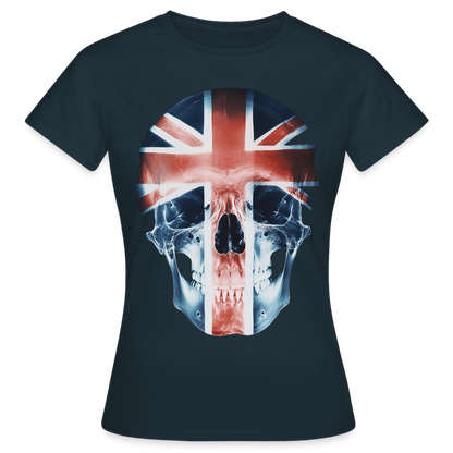 God Save the Skull, T-shirt dam - marinblå