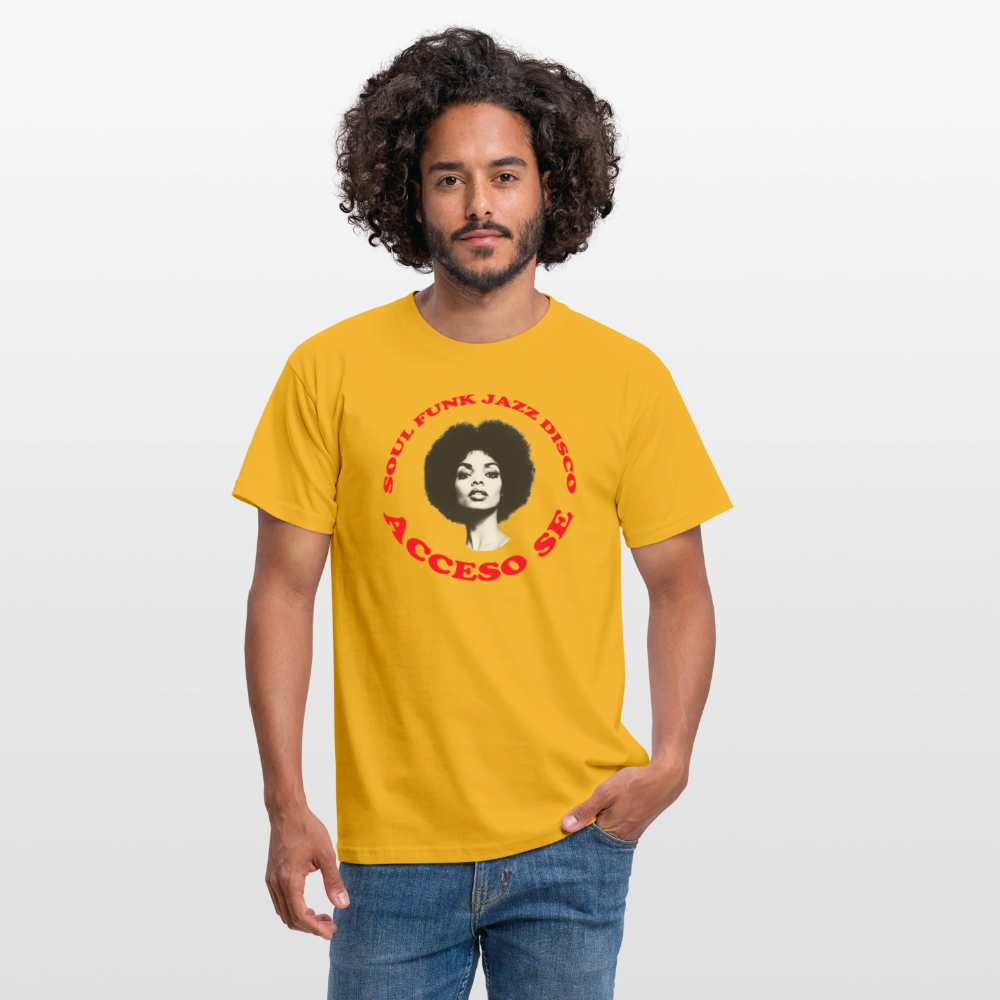 Where Music Lives – Powered by Acceso Family, T-shirt unisex - gul