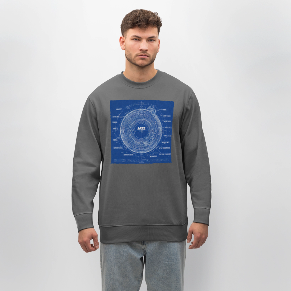 Kind of Blueprint, Ekologisk sweatshirt CHANGER unisex från Stanley/Stella - kolgrå