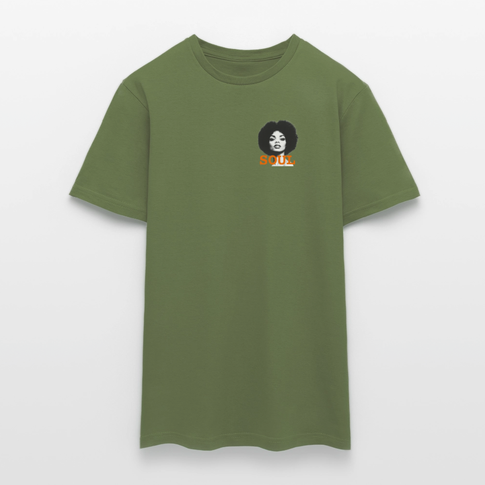 T-shirt unisex - Litet brösttryck - Litet brösttryck - Militärgrön