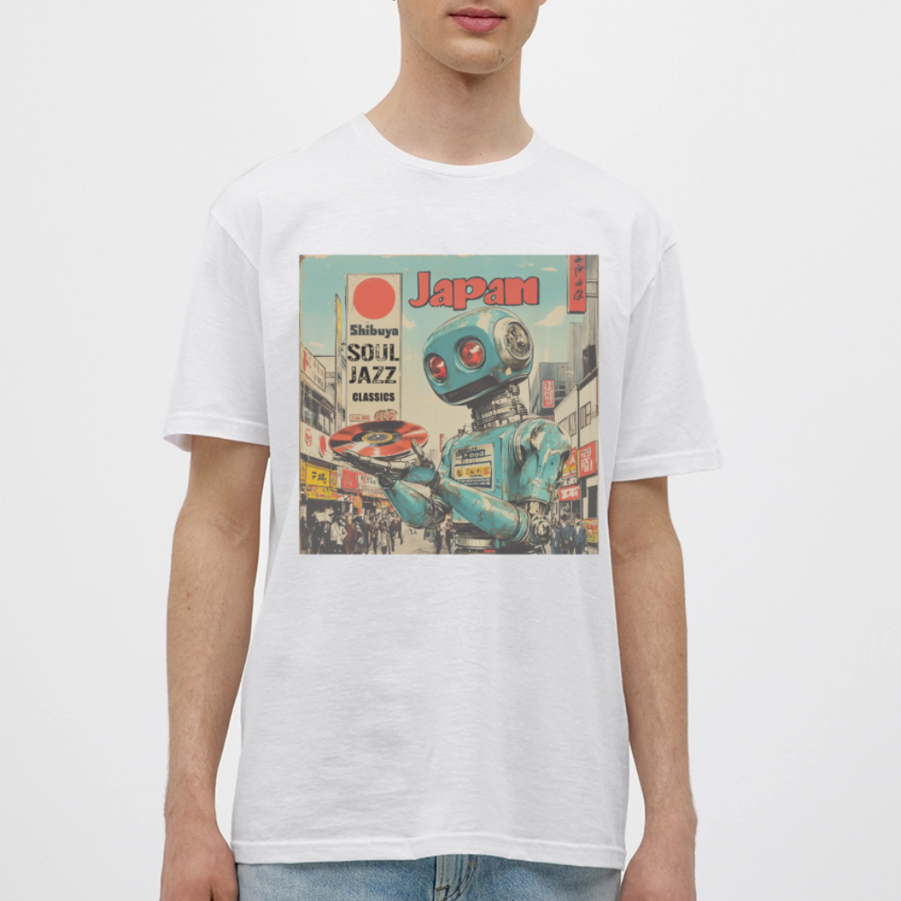 Shibuya Soul Jazz Classics, T-shirt herr - vit