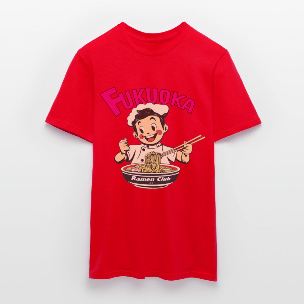 Fukuoka Ramen Club, T-shirt herr - röd