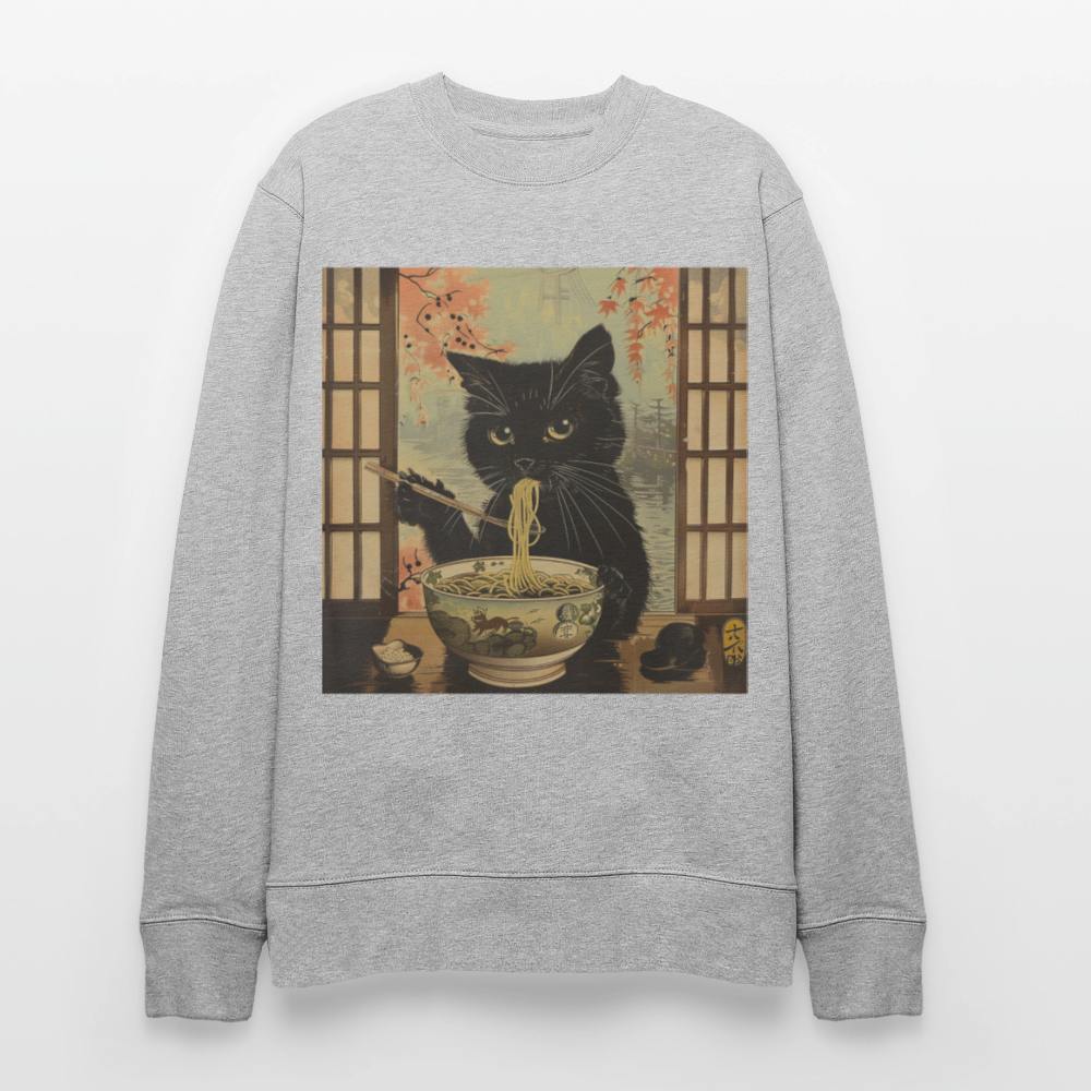 Ramenkatt, Ekologisk sweatshirt CHANGER unisex från Stanley/Stella - gråmelerad