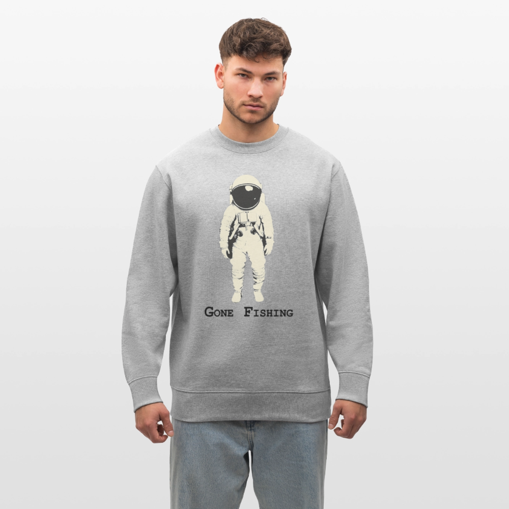 Drifting Beyond – Gone Fishing, Ekologisk sweatshirt CHANGER unisex från Stanley/Stella - gråmelerad