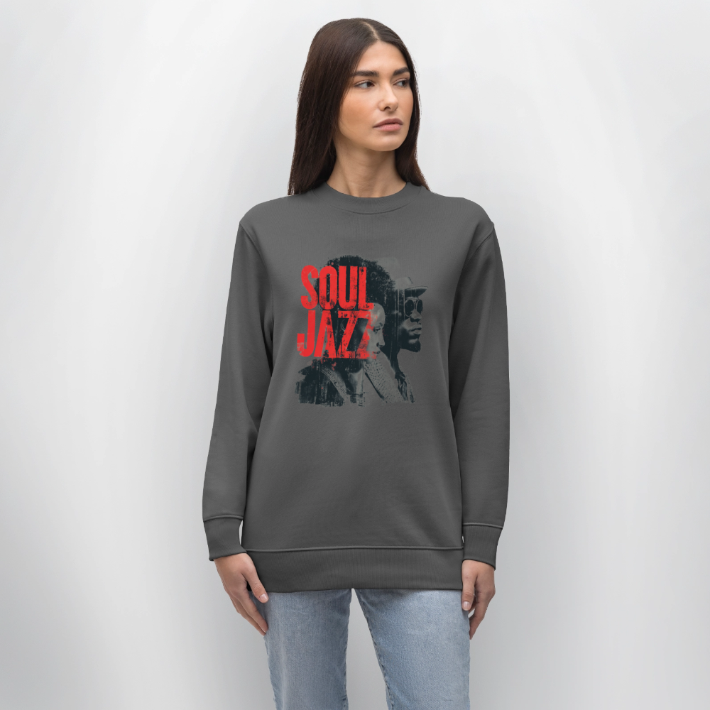 The Essence of Soul Jazz, Ekologisk sweatshirt CHANGER unisex från Stanley/Stella - kolgrå