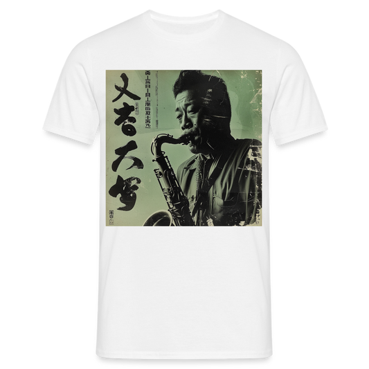 Live Mount Fuji Jazzcafé , T-shirt herr - vit